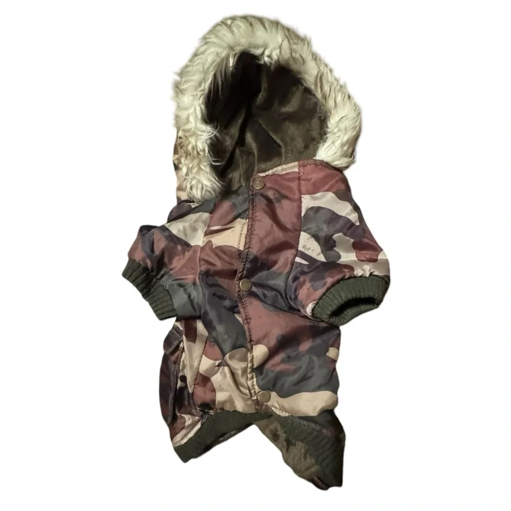 Camouflage Hoodie Dog‎ Jacket